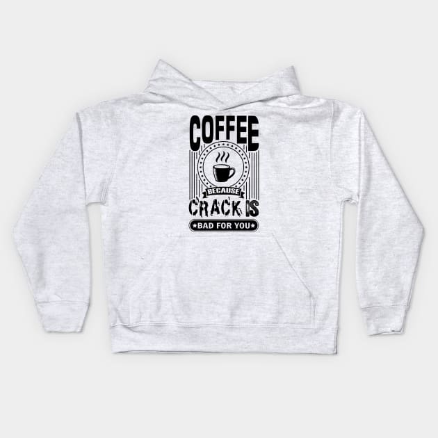 Coffee Motivation Kids Hoodie by Saldi